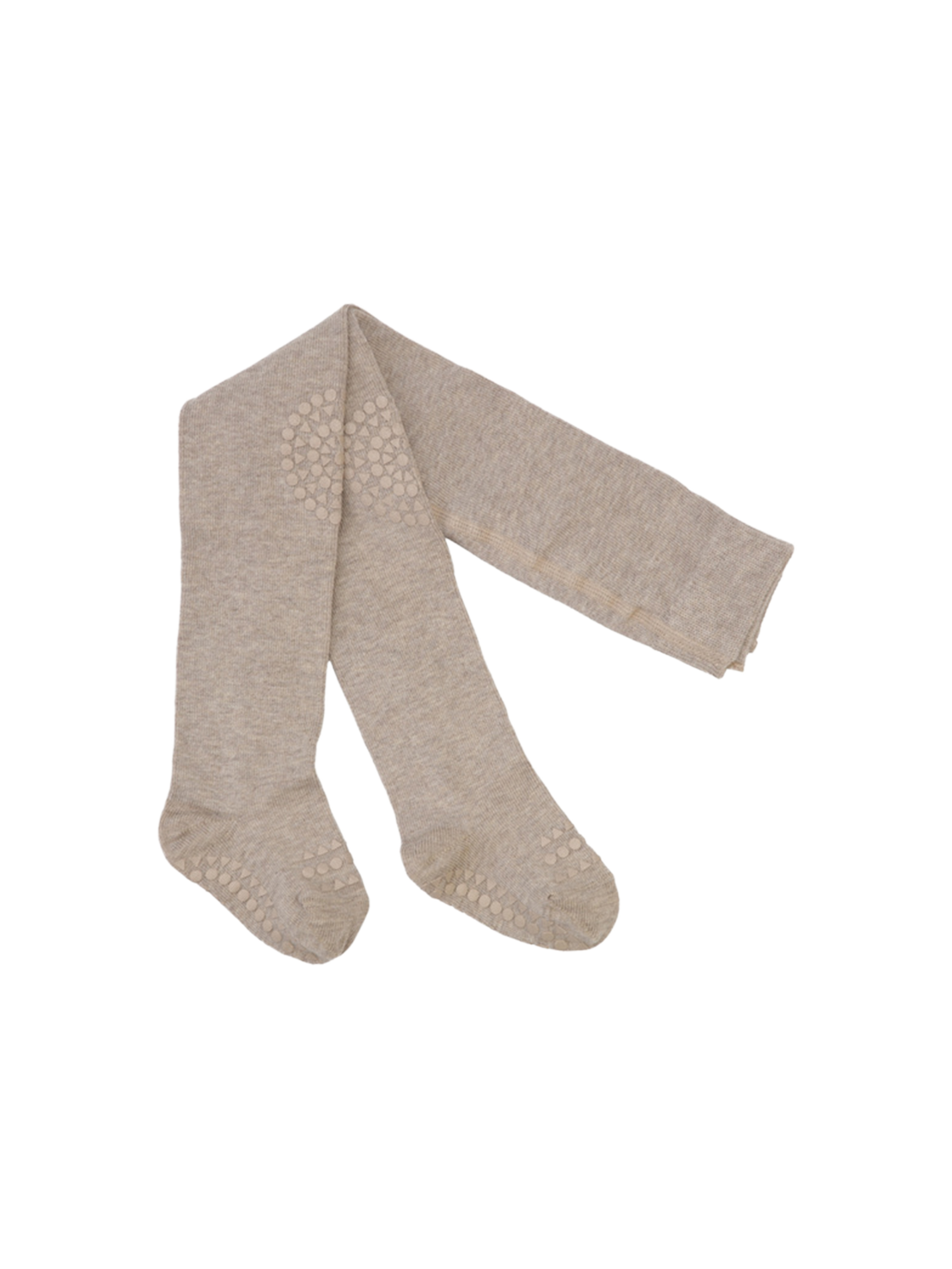 GoBabyGo Crawling tights bamboo - Light Brown Melange